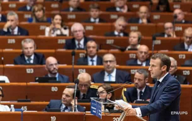 Макрон в ПАСЕ говорил о России и украинцах