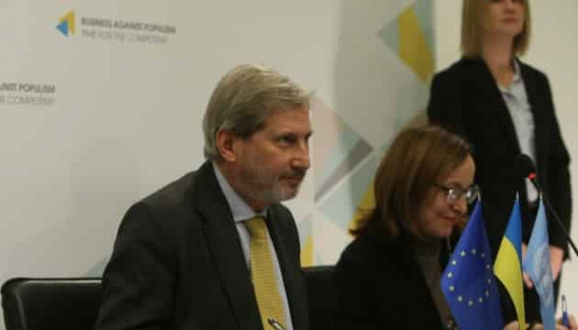 EUROPEAN COMMISSION, UNDP ALLOCATE EUR 50 MLN IN AID FOR DONBAS