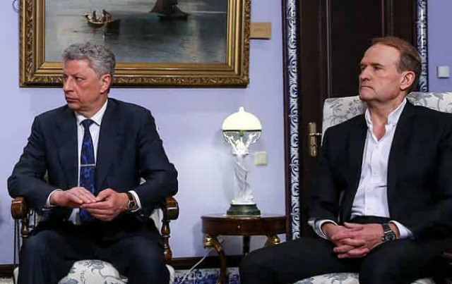 Медведчук и Бойко в очередной раз прилетели в Москву на встречу к Медведеву 