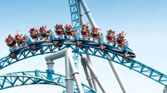 Аварія на дитячих американських гірках потрапила на камери