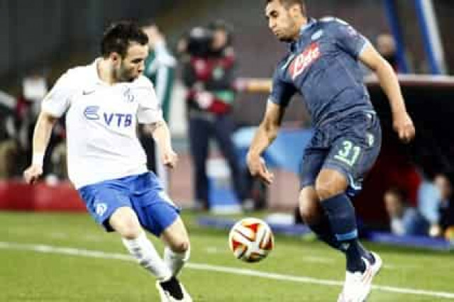 «Динамо» в меньшинстве уступило «Наполи» в Лиге Европы
