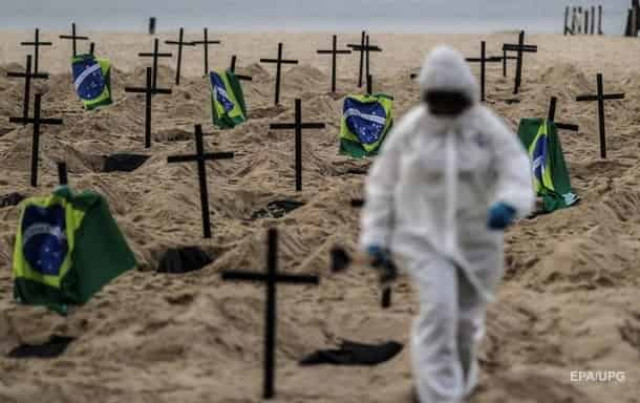 Бразилия стала второй в мире по умершим от коронавируса