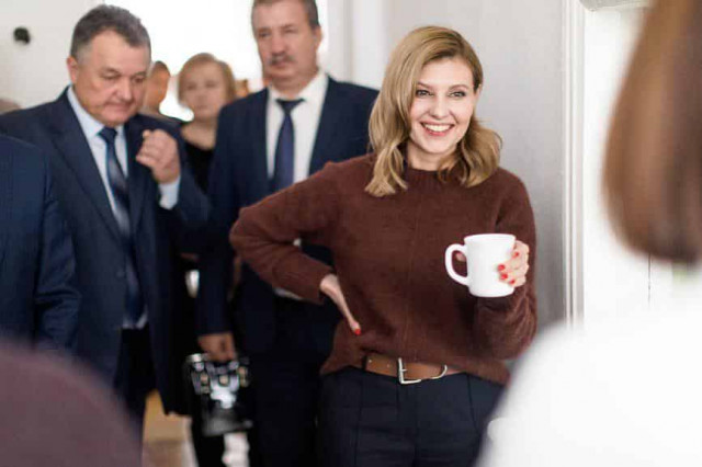 Елена Зеленская посетила школы в Черкасской области, чтобы увидеть ситуацию лично