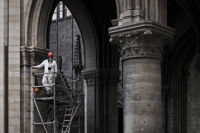 Small donors, not French tycoons, help pay Notre Dame works