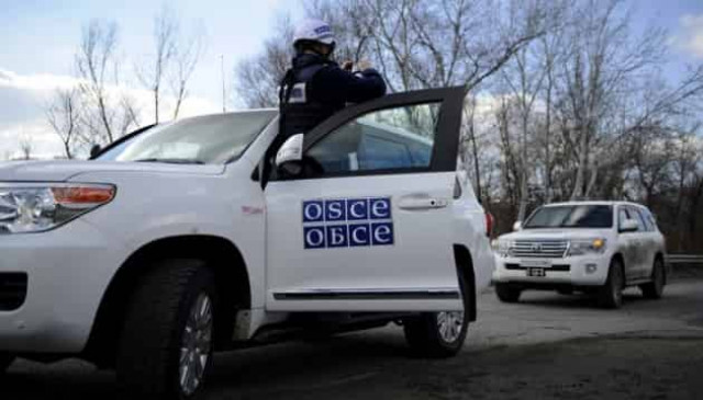 OSCE spots over 20 Russian tanks near Ternove