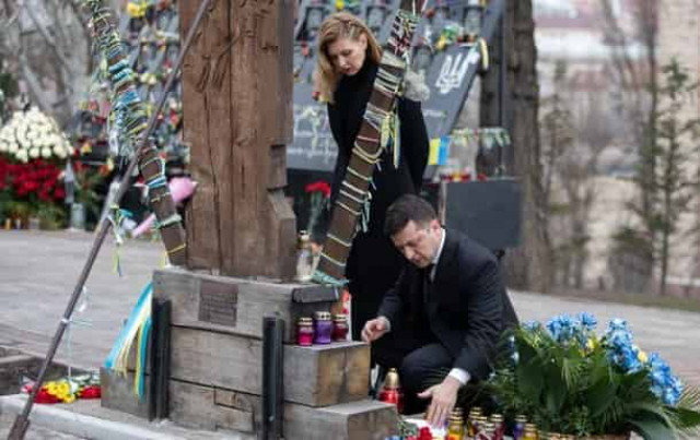 Зеленский почтил память Героев Небесной Сотни