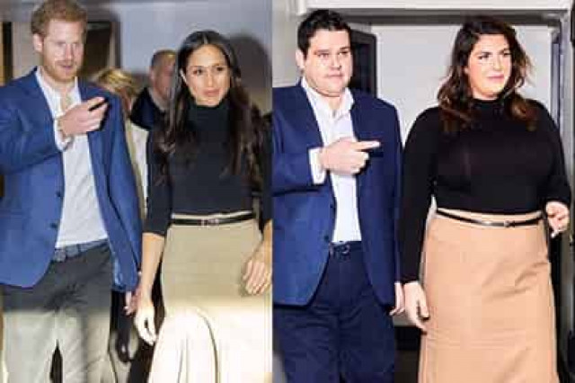 Найдены толстые копии Меган Маркл с женихом
