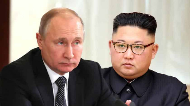 Встреча Путина и Ким Чен Ына во Владивостоке

