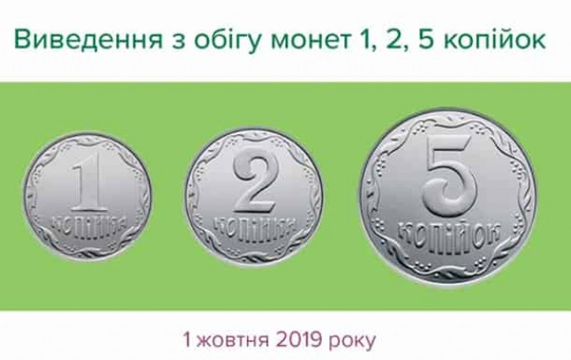НБУ вилучає з обігу монети дрібних номіналів