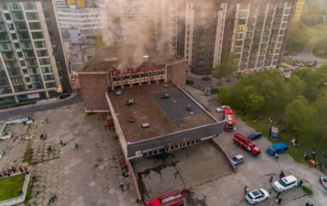 В Днепре произошел пожар в кинотеатре