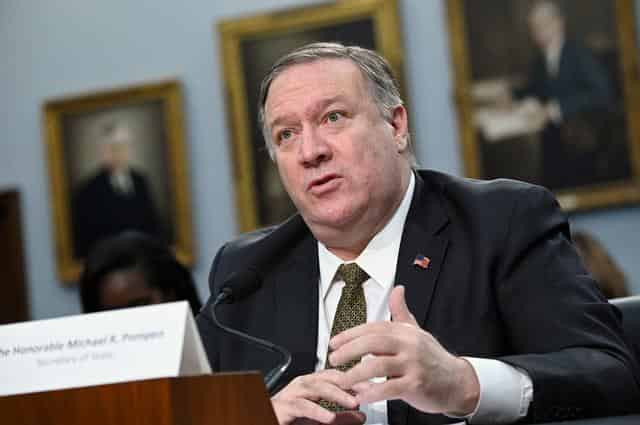 Pompeo: sees joint action with NATO allies next week on Ukraine