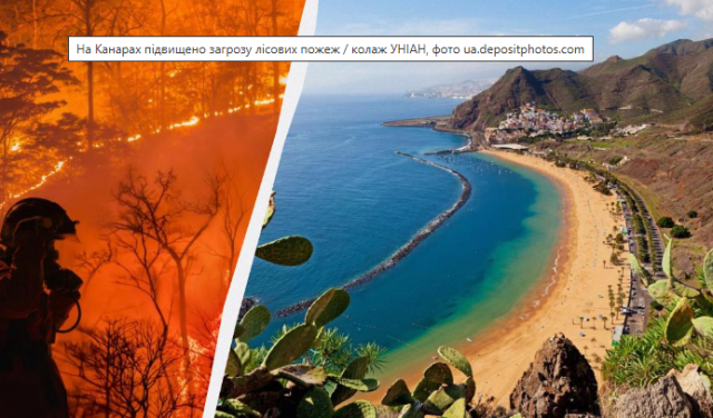 На Канарах відпочинок туристам псують лісові пожежі та бактерії в океані
