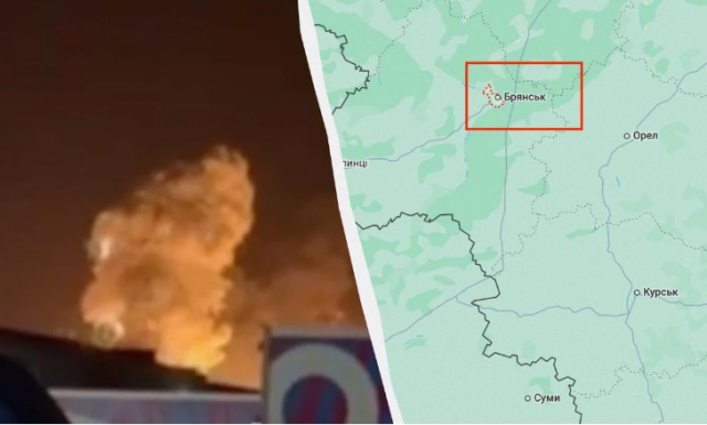 У російському Брянську пролунали потужні вибухи в районі аеропорту 