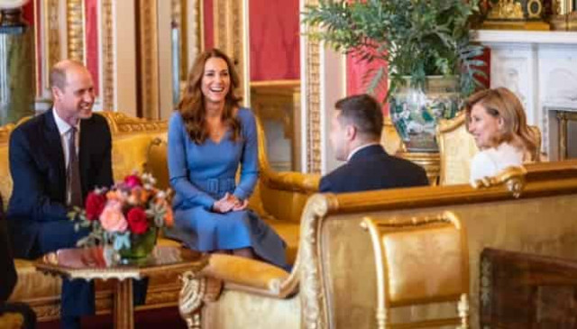 Зеленский на встрече с герцогом и герцогиней Кембриджскими пригласил их посетить Украину