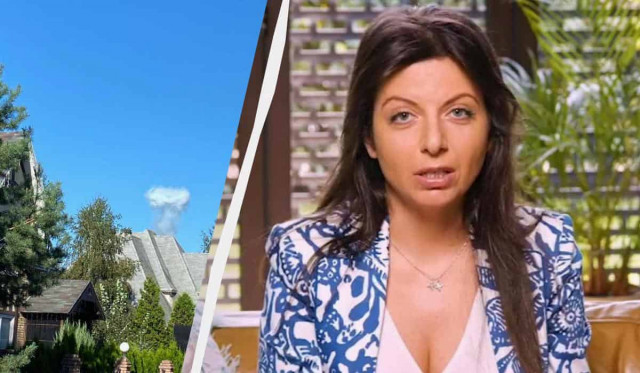 Під Москвою БПЛА ледь не зніс будинок пропагандистки Симоньян (фото)
